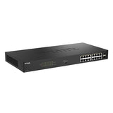 D-Link DGS-1018P 18-Port Gigabit Unmanaged PoE+ Switch with 2 SFP Ports, 240W Budget