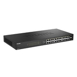 D-Link DGS-1026P 24-Port Gigabit Unmanaged PoE+ Switch with 2 SFP Ports