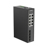 D-Link DIS-210G-12 12-Port Industrial Gigabit Smart Managed Switch with (4) SFP