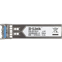 D-Link DIS-S310LX 1-Port Mini GBIC SFP to 1000BaseLX Single Mode 10km Fiber Transceiver, MSA, RoHS-Compliant