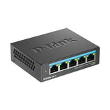 D-Link DMS-105 5-Port 2.5Gbps Multi-Gigabit Desktop Switch for Wi-Fi 6, QoS and Flow Control
