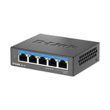 D-Link DMS-105 5-Port 2.5Gbps Multi-Gigabit Desktop Switch for Wi-Fi 6, QoS and Flow Control