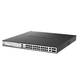 D-Link DMS-3130-30PS 30-Port Layer 3 Stackable Multi-Gigabit Managed PoE Switch