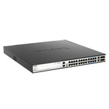 D-Link DMS-3130-30PS 30-Port Layer 3 Stackable Multi-Gigabit Managed PoE Switch