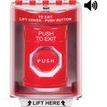 STI SS2088PX-EN Stopper Station Push Button with Horn Pneumatic Illuminated Surface Mount, Red