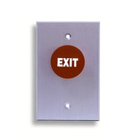 RCI 918TD28 Tamper-Resistant Exit Push Button, Time-Delay (TD), DPDT, Satin Aluminum