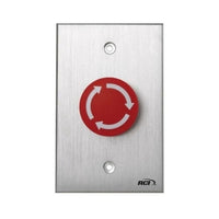 RCI 919 Rotary Release Push Button, Brushed Anodized Dark Bronze