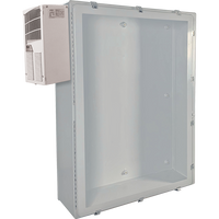 STI EN483612-W2 EnviroArmour Fiberglass Enclosure with Window, A/C and Heat, 48H 36W 12D