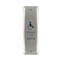 RCI 941H-MOX32D Momentary Handicap Logo Only Mullion Pushplate