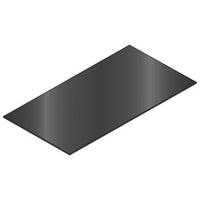Hubbell HBTINSM20BK Wallplate Accessory Insert, 20-Wide, 60-Long, Black