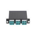 Hubbell OCSNM34 LGX Max Series SN Cassette, 72 Port, 36 Duplex SN to 6 MTP, OM3/OM4, Aqua