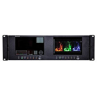 Marshall V-702W-12G-V2 Dual 7" Rack Mount Monitor with 12G Input, 3U RS