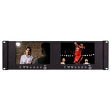 Marshall V-702W-12G Dual 7" Rackmount Monitor with HDMI and 12G-SDI Inputs