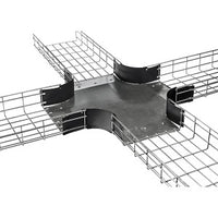 Hubbell HBTI0424 Wire Basket, Preform Radius Internal, 4"H x 24"W, Pre-Galvanized