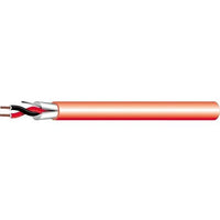 West Penn 991RD1000 16/2 Solid Shielded FPLR Fire Alarm Cable, 1000' (304.8m) Reel, Red