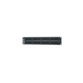 West Penn 48PP6C-L 48-Port Patch Panel for CAT5e and CAT6 Plus, Black