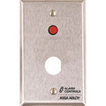 Alarm Controls by ASSA ABLOY RP-07 Alarm Controls RP-07 Remote Wall Plate with "D" Hole for Ace Lock, 1/4" Red LED, Single Gang, Stainless Steel