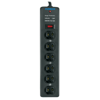 Furman SS-6 Strip Surge Protector, 6 Outlet, 15A 120V