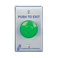 Alarm Controls by ASSA ABLOY TS-14302LUC Alarm Controls TS-14302LUC Request to Exit Station with Pneumatic Timer, Stainless Steel