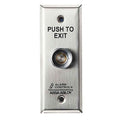 Alarm Controls by ASSA ABLOY TS-15 Alarm Controls TS-15 Request to Exit Station with Pneumatic Timer on Narrow 1-3/4" Wall Plate, 1/4" Push Button, Guard Ring, 302 Stainless Steel