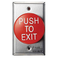 Alarm Controls by ASSA ABLOY TS-60 Alarm Controls TS-60 Request to Exit Station with Pneumatic Timer, 2-1/2" Red Push Button, Single Gang, 430 Stainless Steel