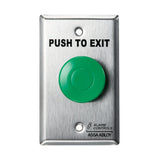 Alarm Controls TS-21GPN Request to Exit Station with Pneumatic Timer, Extra Large Green Mushroom Push Button