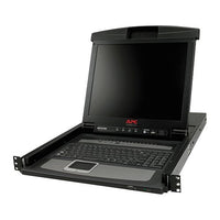 APC AP5816 17" Rack LCD Console with Integrated 16-Port Analog KVM Switch, Black