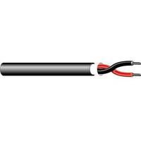 West Penn AQ227BK0500 12/2 Stranded Unshielded Audio Cable, AQUASEAL Direct Burial CL3, FPL, 500' (152.4m) Reel, Black