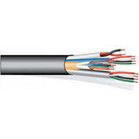 West Penn AQC1822GY0500 Access Control Composite Cable Indoor/Outdoor AQUASEAL, 500' (152.4m), Reel, Gray