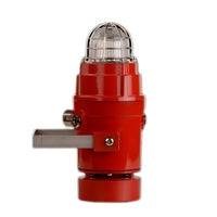 Potter D1XC1X05RDC024CN1A1RR 115 dB(A) Alarm Horn and 12CD Xenon Strobe, Radial Type Horn, Red Lens