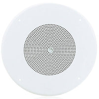 AtlasIED DD87W-HC 8" In-Ceiling Coaxial Speaker with 70.7V 8W Transformer, Baffle, and Hyfidrophobic Treatment Coating