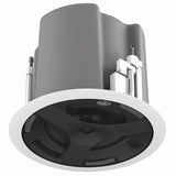 AtlasIED FAP63T-BEGS 6.5" Coaxial In-Ceiling Speaker with 32W 70V/100V Transformer, Ported Enclosure, Safety First Mounting System and Square Black Edgeless Grille