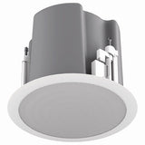 AtlasIED FAP63T-BEGS 6.5" Coaxial In-Ceiling Speaker with 32W 70V/100V Transformer, Ported Enclosure, Safety First Mounting System and Square Black Edgeless Grille