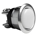 Alpha 45A 5/8" Round Push Button, Non Lighted, Silver