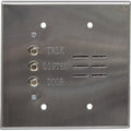 Alpha IS427C VIP Series 4-Wire-2 Gang Apartment Intercom Station, Stainless Steel