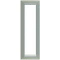 Alpha OF191S 1 Gang Panel Frame, Surface Aluminum