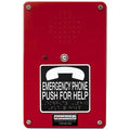 Alpha RCB2400RN Refuge Call Box with Built-in Heavy-Duty Metal Call Button, Red