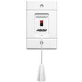 Alpha SF119/2A Emergency Pull Cord Station with Red Indicator, Emergency Imprinted, Adjustable Pull Cord, White Faceplate