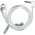 Alpha SF301/8 Single Call Cord for Bed Station, 8', 1/4" Male Phono Plug, White Cable, Red Button