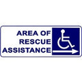 Alpha SN-P42R Area Rescue Sign, Right