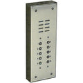 Alpha VI402S010 V.I.P. Series 10-Button Lobby Panel with Surface Side Bends Less Alphabetical Directory, Vandal-Resistant, Stainless Steel