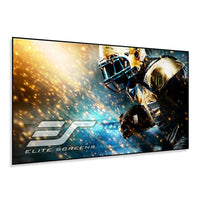 Elite Screens AR115WH2 115" Aeon CineWhite UHD Fixed Frame Projector Screen, 16:9