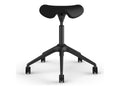 Humanscale F500GCL10FHKNSC Freedom Active Pony Stool with Desk Height Cylinder - Onyx Corvara Leather