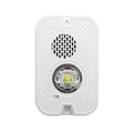 System Sensor P2GWKLED L-Series Outdoor Compact Wall-Mounted Horn Strobe, "FIRE", White
