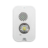 System Sensor P2GWKLED L-Series Outdoor Compact Wall-Mounted Horn Strobe, "FIRE", White