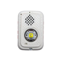 System Sensor P2GWLED L-Series Indoor 2-Wire LED Compact Horn Strobe, Wall-Mount, Marked FIRE, Red White
