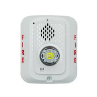 System Sensor P2WLED L-Series Indoor 2-Wire LED Horn Strobe, Wall-Mount, Marked FIRE, White