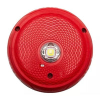 System Sensor SCRKLED L-Series Outdoor Ceiling-Mounted LED Strobe, "FIRE", Red