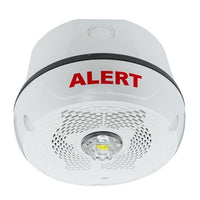 System Sensor SPSCWKLED-CLR-ALRT Outdoor LED Speaker Strobe Ceiling, Alert, White