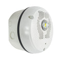 System Sensor SPSCWKLED-P Outdoor LED Speaker Strobe Ceiling, Plain, White